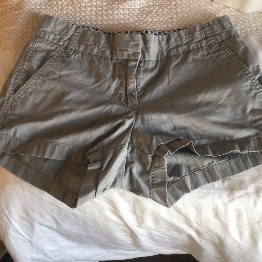 Gray chino shorts